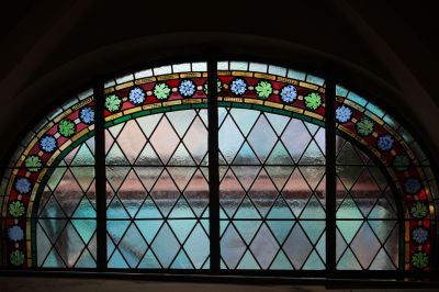 Bleiglasfenster in der Kosterkirche